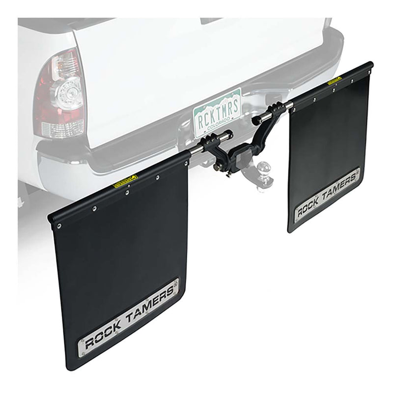 Load image into Gallery viewer, ROCK TAMERS 25 Hub Mudflap System  Matte BlackStainless 00110
