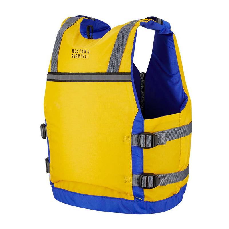 Load image into Gallery viewer, Mustang Youth Reflex Foam Vest  YellowRoyal Blue MV70302200216
