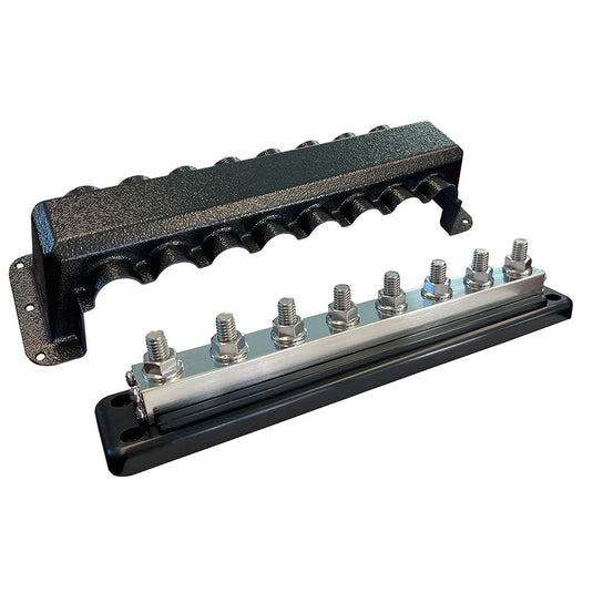 Victron Busbar 600A 8P  Cover 8X 38 Plus 8X M8 Terminals VBB160080010