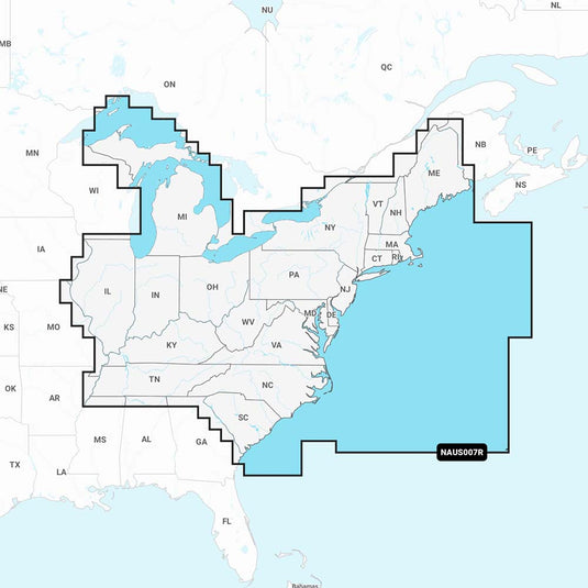 Navionics NAUS007R  US East  Navionics 010C137030
