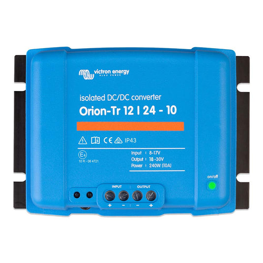 Victron OrionTR DCDC Converter  12 VDC TO 24 VDC  10A Isolated ORI122424110
