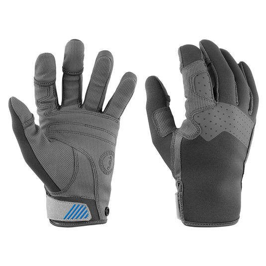 Mustang Traction Closed Finger Gloves  GreyBlue  Small MA600302269S267
