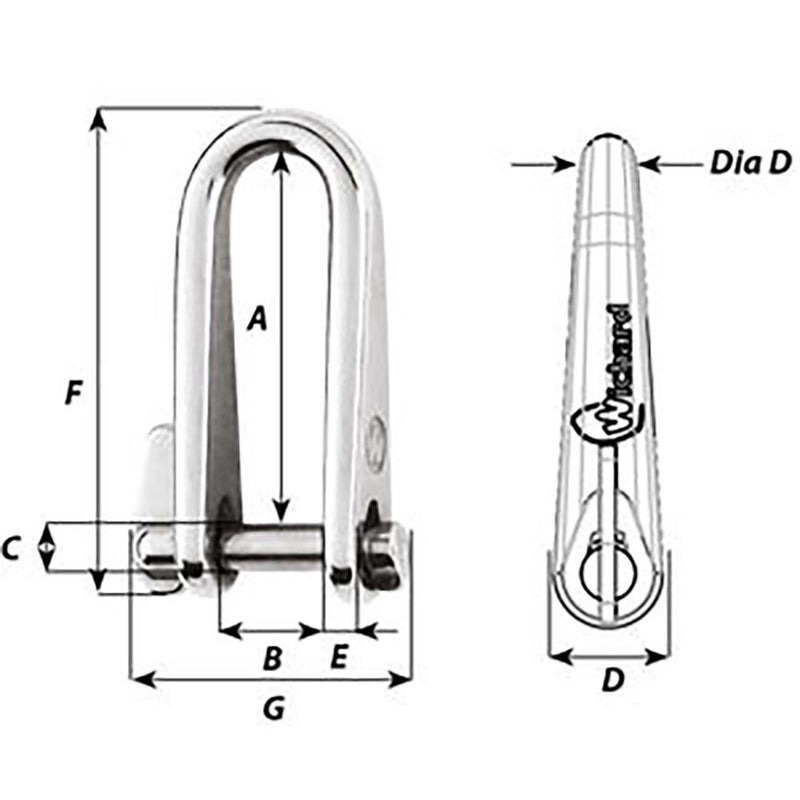 Load image into Gallery viewer, Wichard Key Pin Shackle  Diameter 8mm  516 1434W
