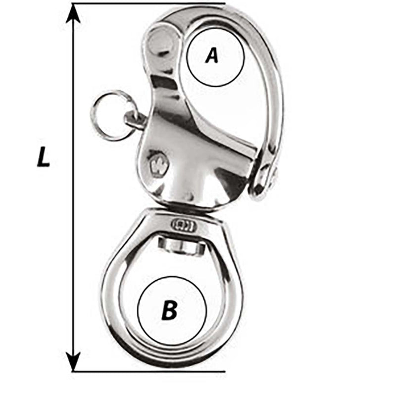 Load image into Gallery viewer, Wichard HR Snap Shackle  Large Bail  Length 140mm 2377W
