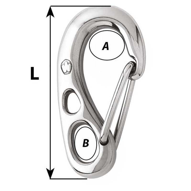 Load image into Gallery viewer, Wichard 3 HR Safety Snap Hook  75mm 2381W
