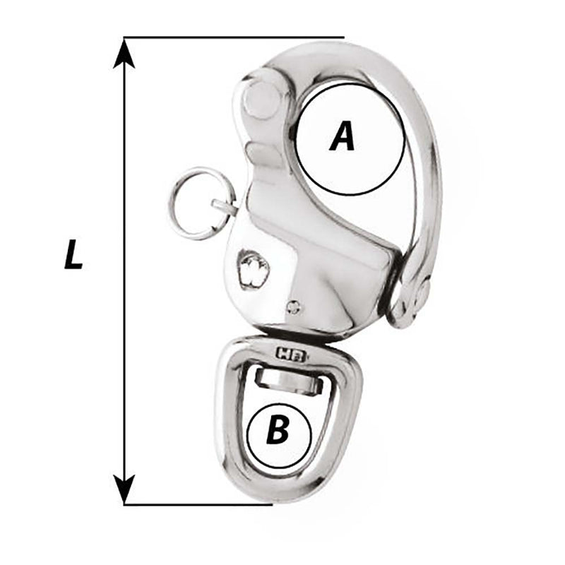 Load image into Gallery viewer, Wichard 234 Snap Shackle wSwivel  Clevis Pin  70mm 2474W
