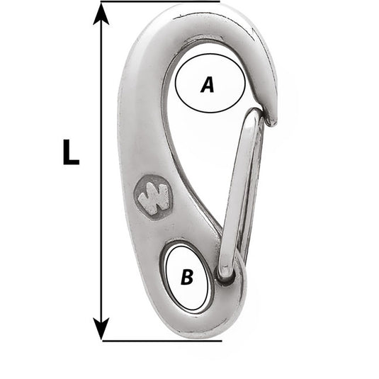 Wichard Safety Snap Hook  50mm 2480W