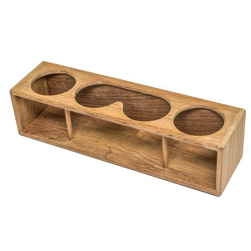Load image into Gallery viewer, Whitecap Four DrinkBinocular Rack  Teak 62632

