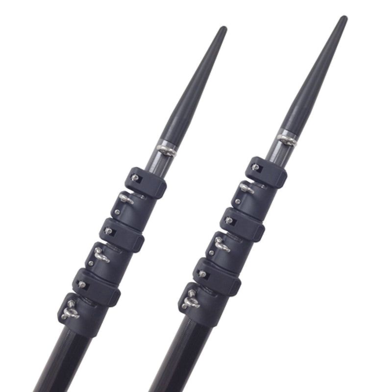 Load image into Gallery viewer, Lees 18 Telescoping Carbon Fiber Outrigger Poles fSidewinder Mount CT3918
