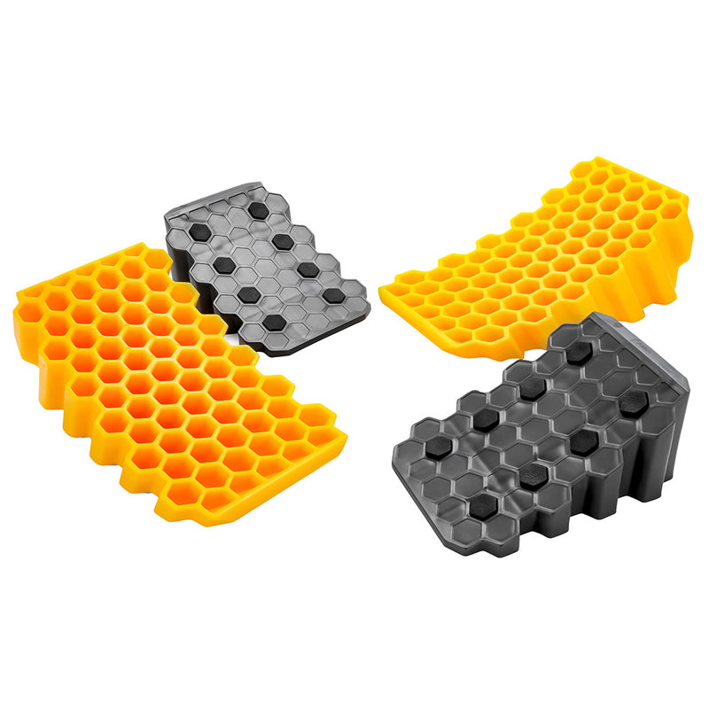 Load image into Gallery viewer, Camco Curved Leveler  Wheel Chock 2Pack 44425
