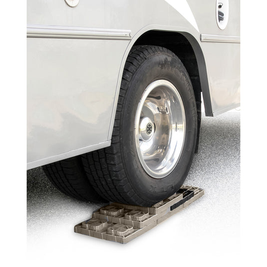 Camco FasTen Leveling Blocks wTHandle  2x2  Brown 10Pack 44521