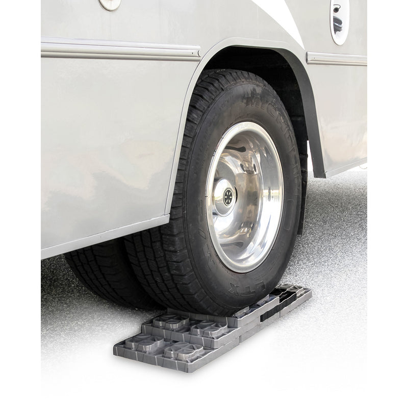 Load image into Gallery viewer, Camco FasTen Leveling Blocks XL wTHandle  2x2  Grey 10Pack 44527
