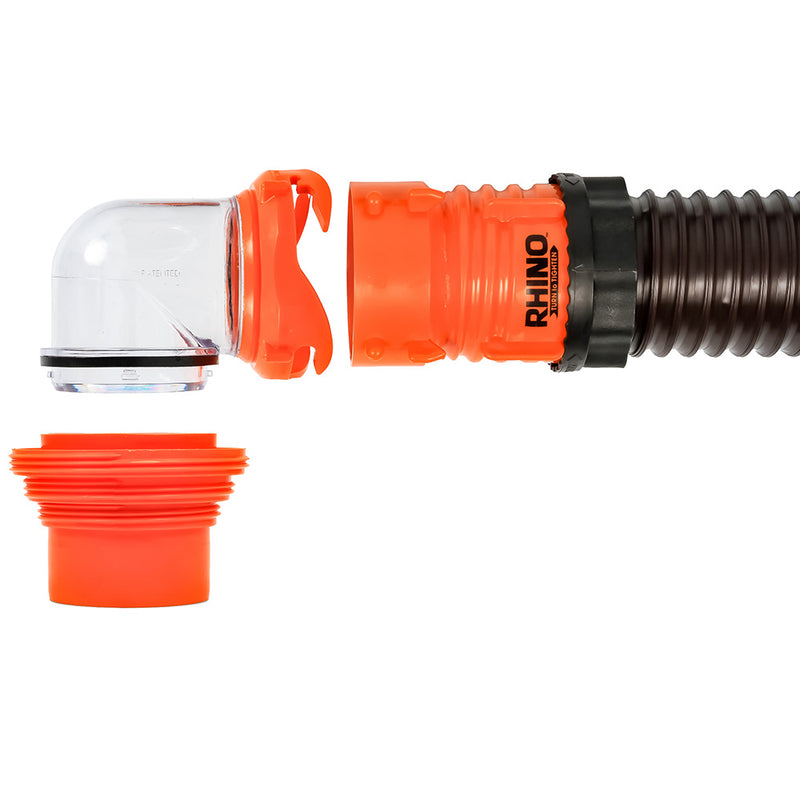 Load image into Gallery viewer, Camco RhinoFLEX 20 Sewer Hose Kit w4 In 1 Elbow Caps 39741
