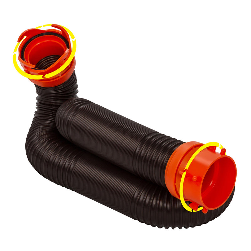 Load image into Gallery viewer, Camco RhinoFLEX 10 Sewer Hose Extension wSwivel Bayonet  Lug 39764
