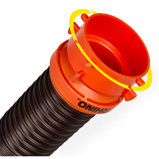 Camco RhinoFLEX 10 Sewer Hose Extension wSwivel Bayonet  Lug 39764