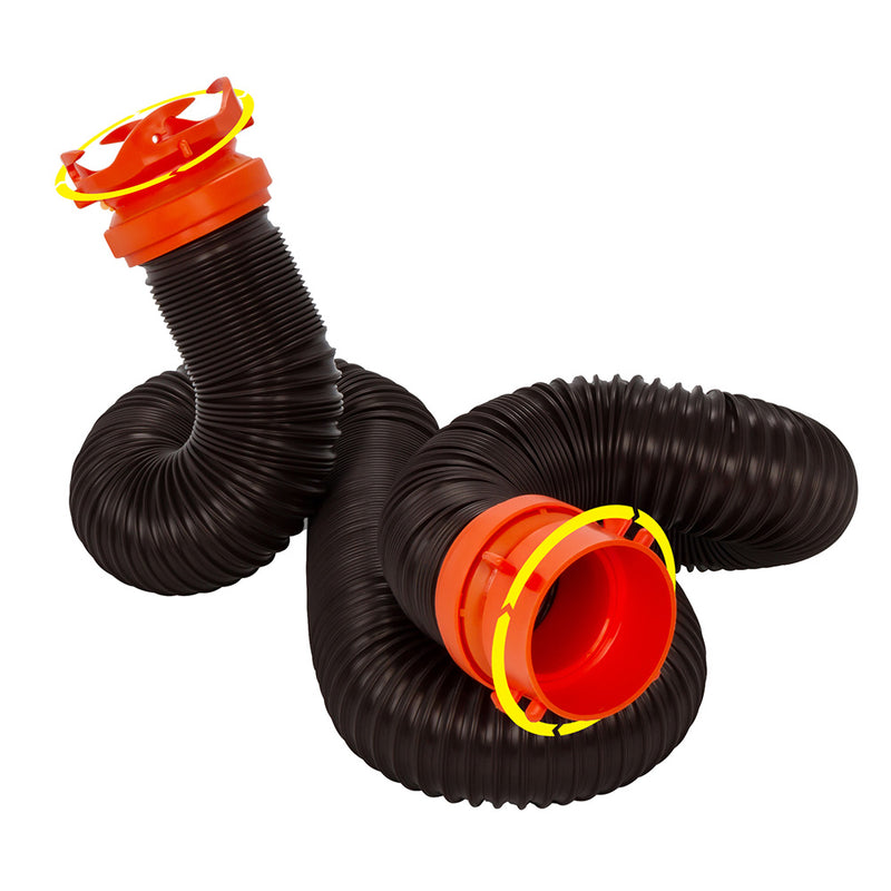 Load image into Gallery viewer, Camco RhinoFLEX 10 Sewer Hose Extension wSwivel Bayonet  Lug 39764

