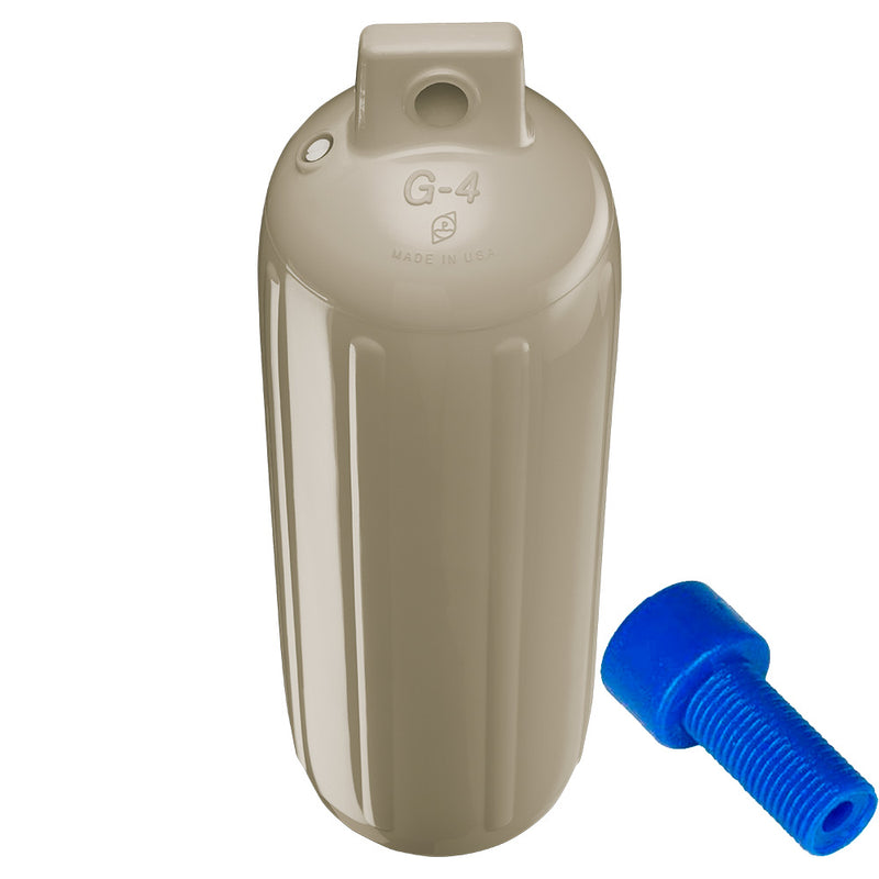 Load image into Gallery viewer, Polyform G4 Twin Eye Fender 65 x 22  Sand wAdapter  G4 SAND WAIR ADAPTER
