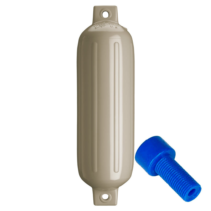 Load image into Gallery viewer, Polyform G4 Twin Eye Fender 65 x 22  Sand wAdapter  G4 SAND WAIR ADAPTER
