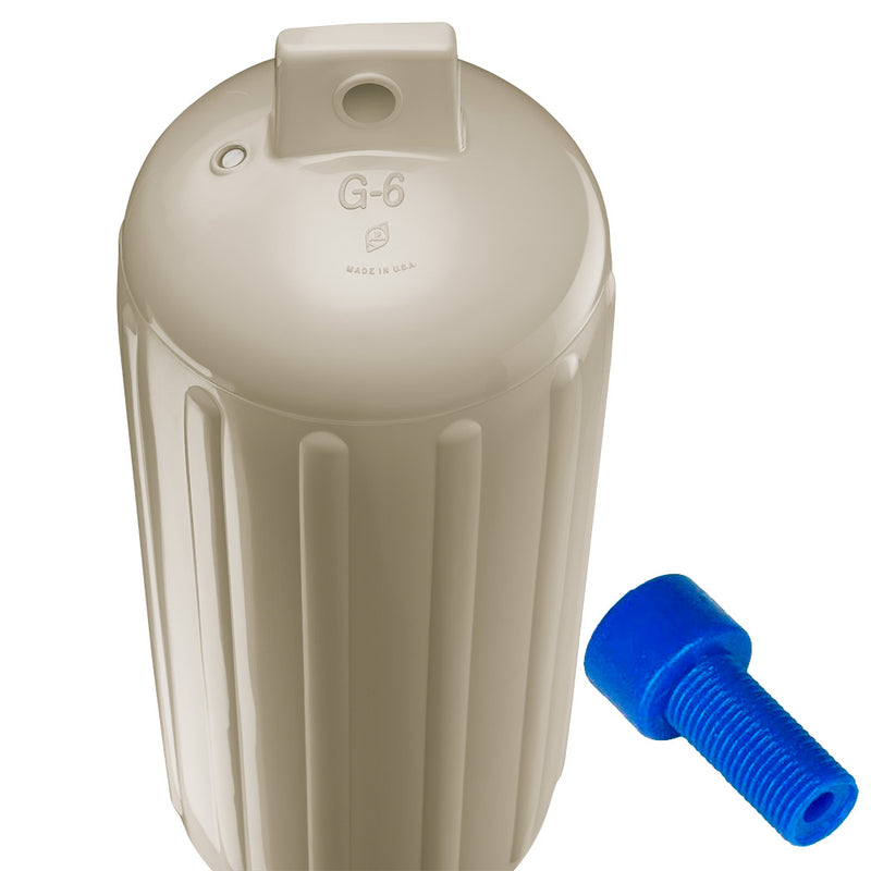 Load image into Gallery viewer, Polyform G6 Twin Eye Fender 11 x 30  Sand wAdapter  G6 SAND WAIR ADAPTER
