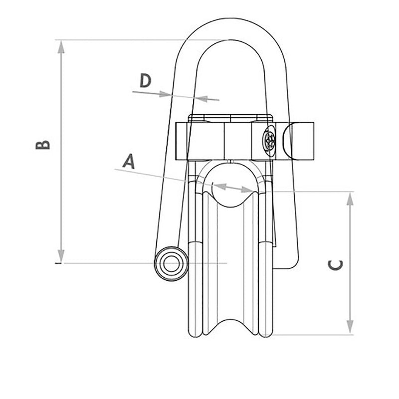 Load image into Gallery viewer, Wichard Soft Snatch Block  12mm Rope Size 36020W
