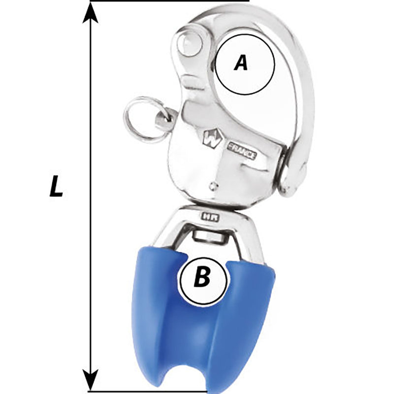 Load image into Gallery viewer, Wichard HR Snap Shackle wThimble Eye  Length 334 2493W
