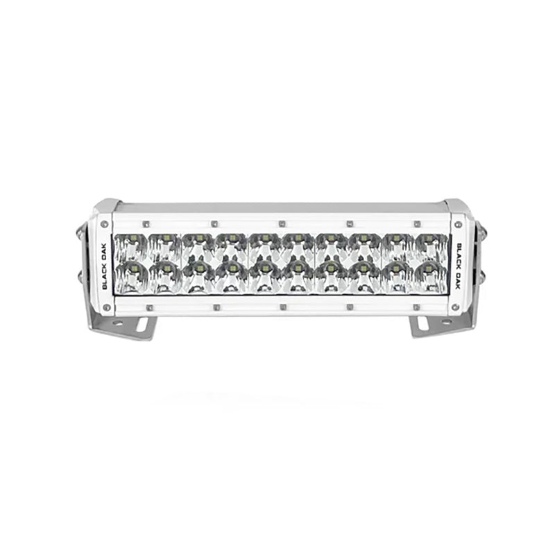 Load image into Gallery viewer, Black Oak Pro Series 30 Double Row 10 LED Light Bar  Combo Optics  White Housing 10CMD5OS
