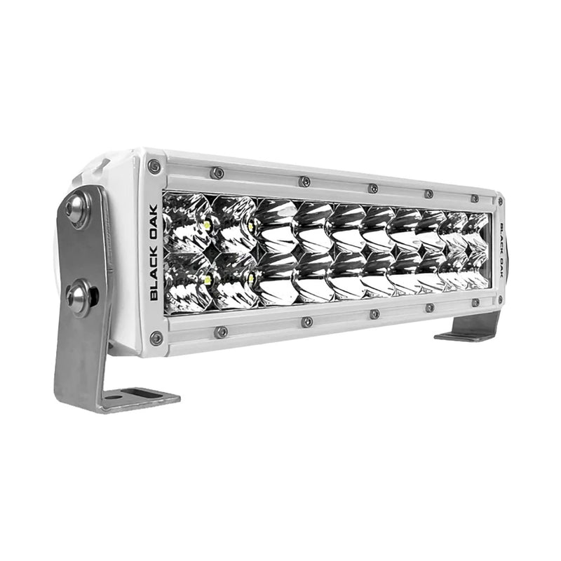 Load image into Gallery viewer, Black Oak Pro Series 30 Double Row 10 LED Light Bar  Combo Optics  White Housing 10CMD5OS
