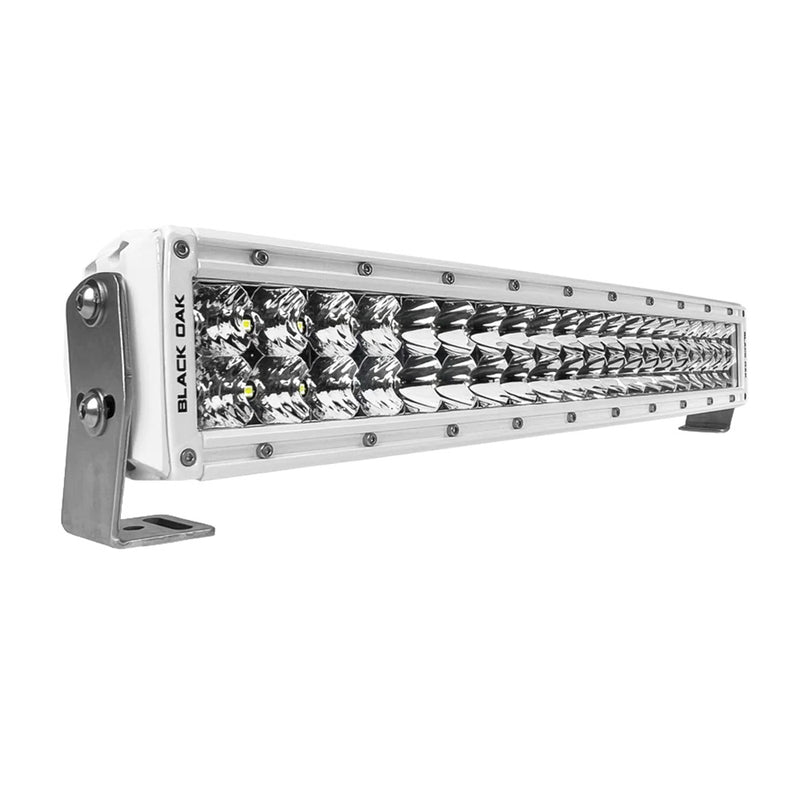 Load image into Gallery viewer, Black Oak Pro Series 30 Curved Double Row 20 LED Light Bar  Combo Optics  White Housing 20CCMD5OS
