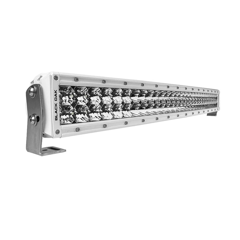 Load image into Gallery viewer, Black Oak Pro Series 30 Curved Double Row 30 LED Light Bar  Combo Optics  White Housing 30CCMD5OS
