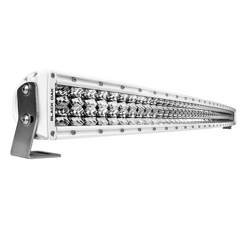 Load image into Gallery viewer, Black Oak Pro Series 30 Curved Double Row 50 LED Light Bar  Combo Optics  White Housing 50CCMD5OS
