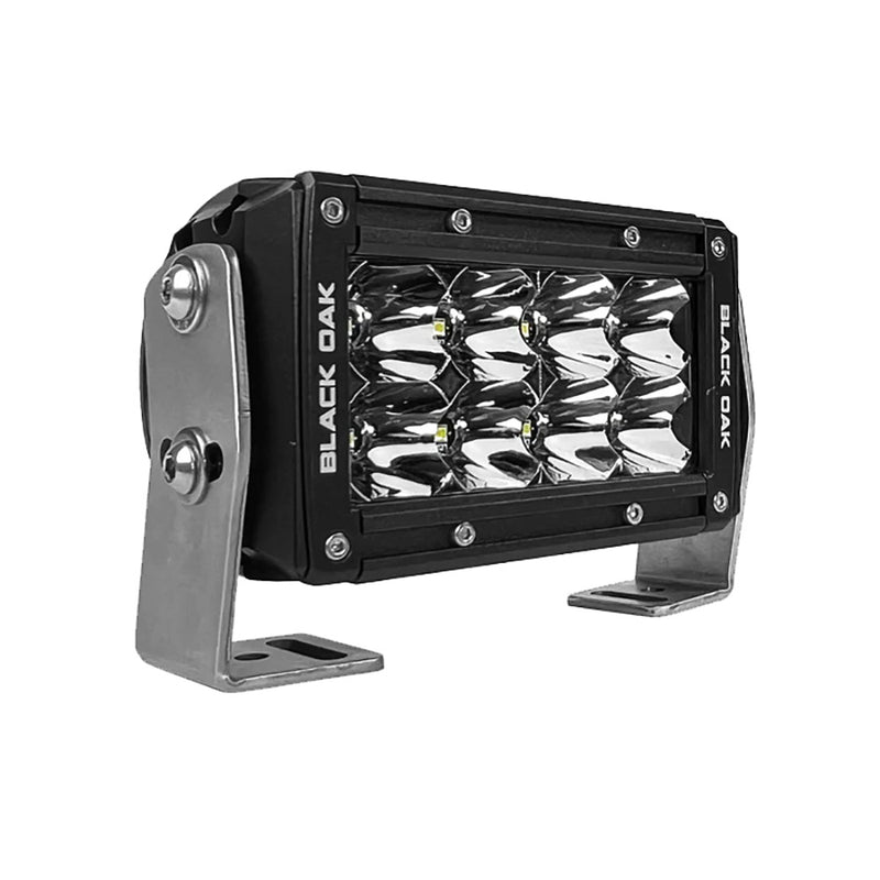 Load image into Gallery viewer, Black Oak Pro Series 30 Double Row 4 LED Light Bar  Flood Optics  Black Housing 4FD5OS
