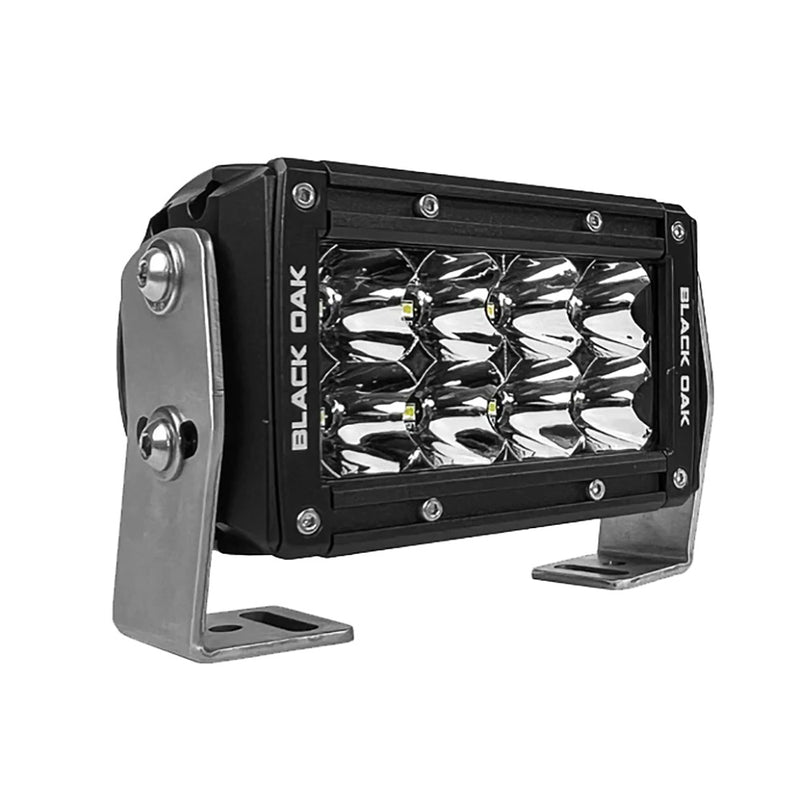 Load image into Gallery viewer, Black Oak Pro Series 30 Double Row 4 LED Light Bar  Spot Optics  Black Housing 4SD5OS
