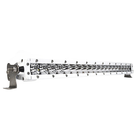 Black Oak Pro Series 30 Single Row 20 LED Light Bar  Combo Optics  White Housing 20CMS5OS