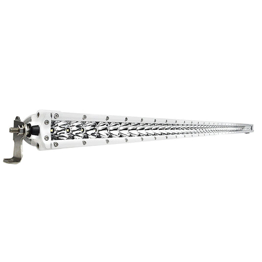 Black Oak Pro Series 30 Single Row 50 LED Light Bar  Combo Optics  White Housing 50CMS5OS
