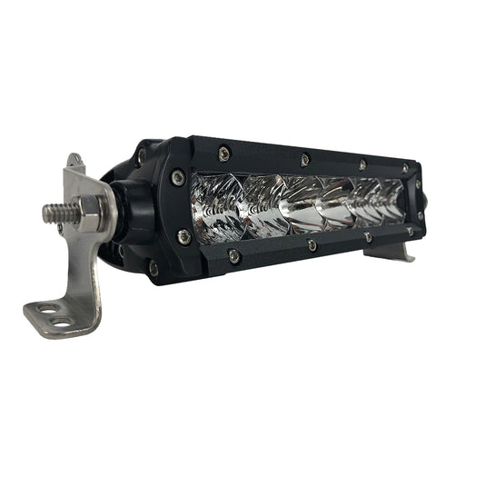 Black Oak Pro Series 30 Single Row 6 LED Light Bar  Combo Optics  Black Housing 6CS5OS