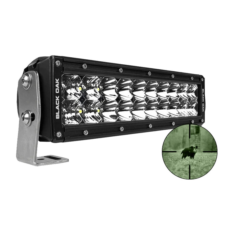 Load image into Gallery viewer, Black Oak Pro Series Double Row Combo Infrared 10 940nm Light Bar  Black  10IR940
