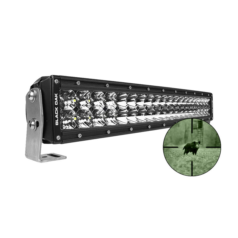 Load image into Gallery viewer, Black Oak Pro Series Double Row Combo Infrared 20 940nm Light Bar  Black  20IR940

