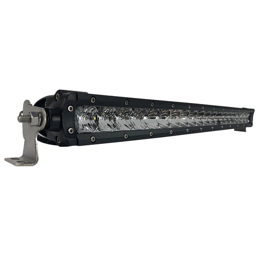 Black Oak 20 Single Row LED Light Bar  Combo Optics  Black Housing  Pro Series 30 20CS5OS