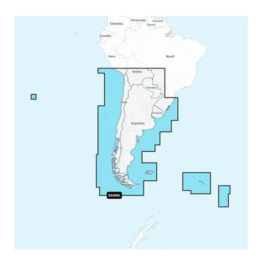 Garmin Navionics NSSA005L  Chile Argentina  Easter Island  Marine Chart 010C128620