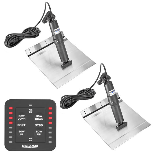 Lectrotab XKA Aluminum Alloy Trim Tab Kit wOneTouch Control  9 x 24 XKASL9X24A