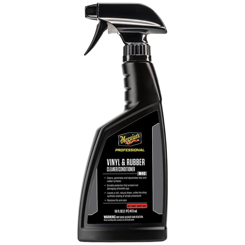 Load image into Gallery viewer, Meguiars M40 Mirror Glaze Vinyl  Rubber Cleaner  Conditioner  16oz M4016
