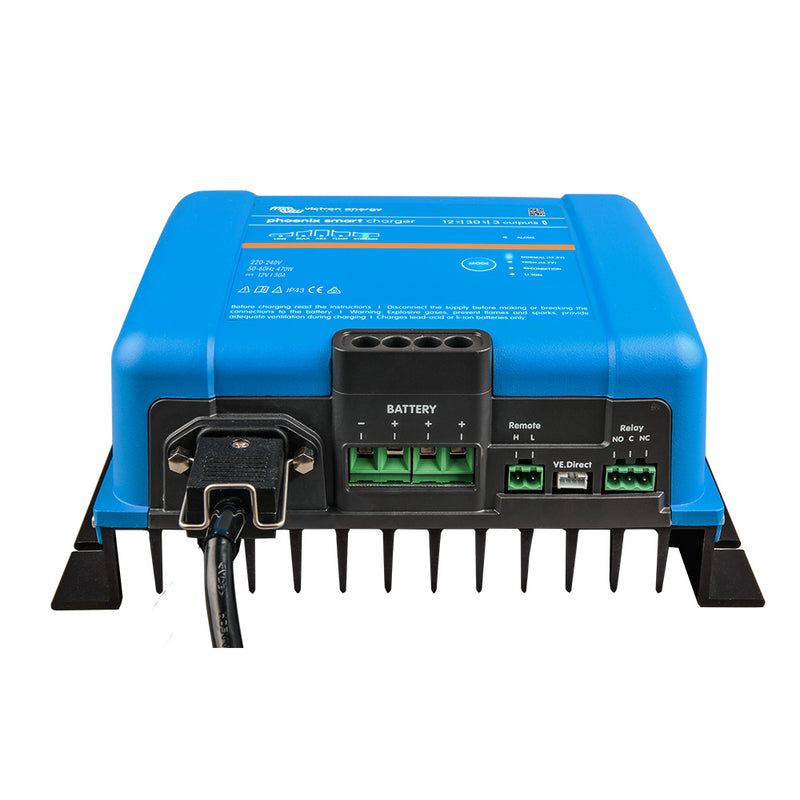 Load image into Gallery viewer, Victron Phoenix Smart IP43 Charger 1230 3 120240VAC Requires 515P Mains Cord PSC123053095
