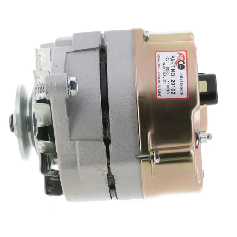 Load image into Gallery viewer, ARCO Marine Premium Replacement Alternator wSingle Groove Pulley  12V 70A 20102
