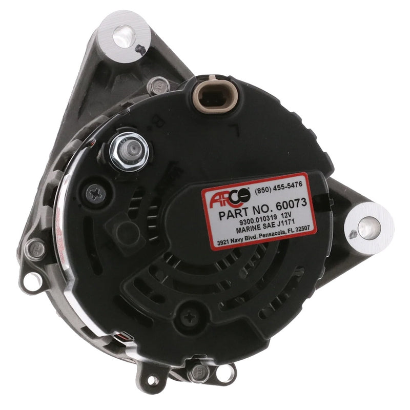 Load image into Gallery viewer, ARCO Marine Premium Replacement Inboard Alternator w55mm MultiGroove Pulley  12V 65A 60073
