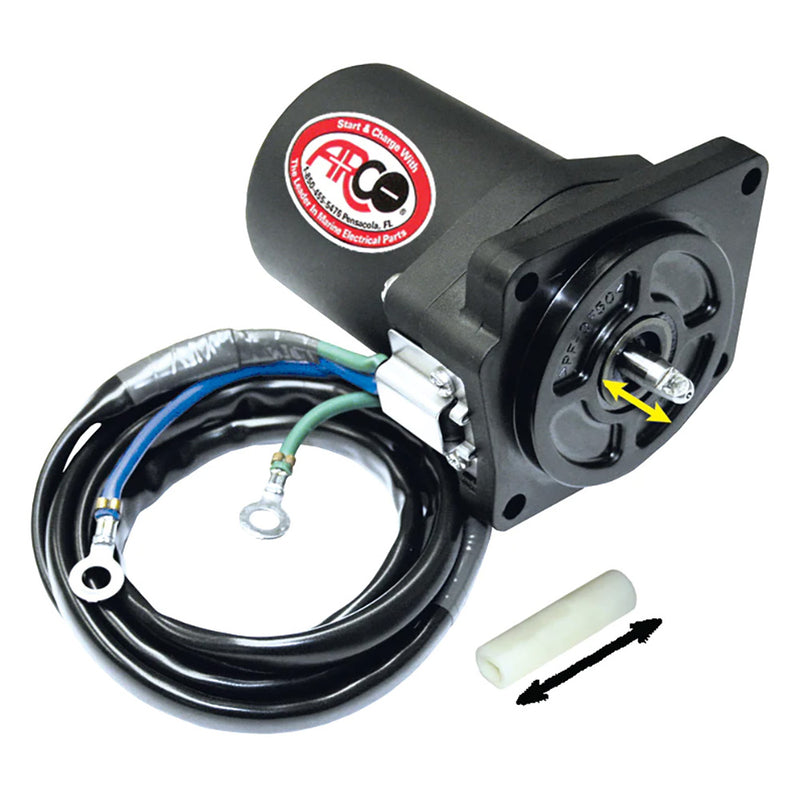 Load image into Gallery viewer, ARCO Marine Replacement Outboard Tilt Trim Motor  Yamaha4 Bolt 58 Flat Blade Shaft 6258
