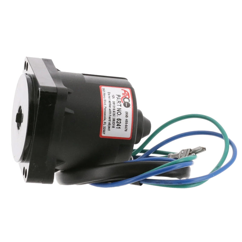 Load image into Gallery viewer, ARCO Marine Replacement JohnsonEvinrude Tilt Trim Motor  2Wire 4 Bolt Flat Blade Shaft 6241
