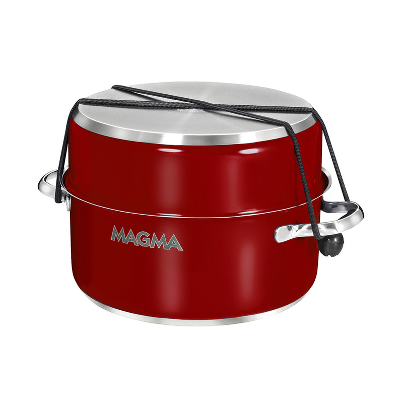 Load image into Gallery viewer, Magma Nestable 10 Piece Induction NonStick Enamel Finish Cookware Set  Magma Red A10366MR2IN
