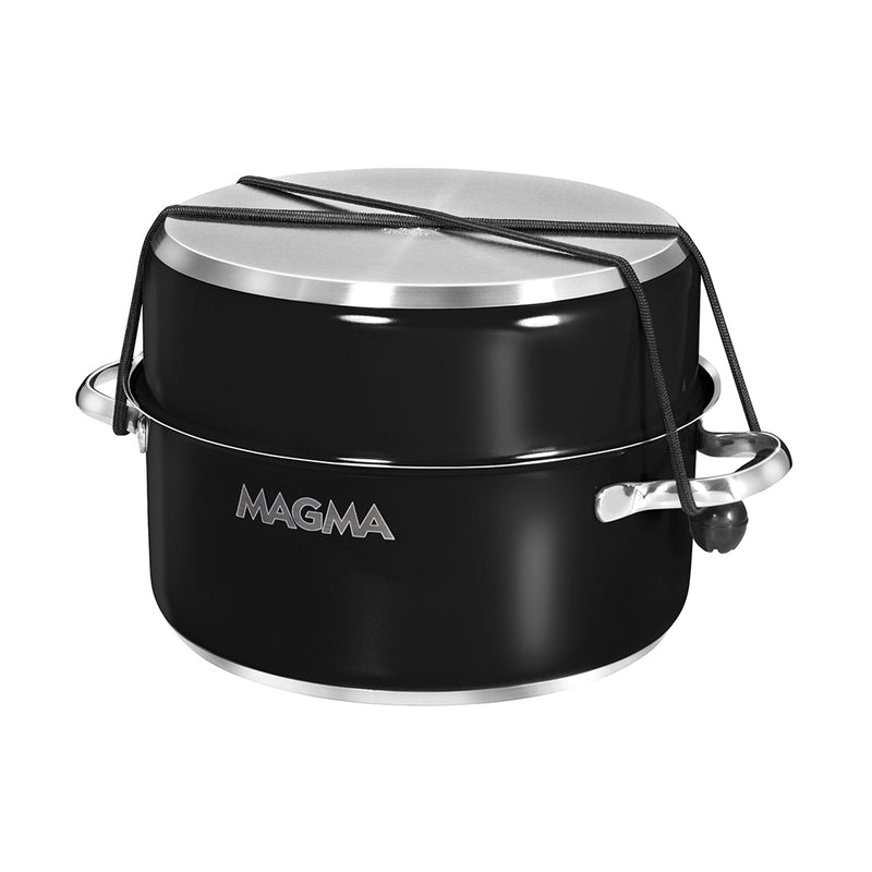 Load image into Gallery viewer, Magma Nestable 10 Piece Induction NonStick Enamel Finish Cookware Set  Jet Black A10366JB2IN
