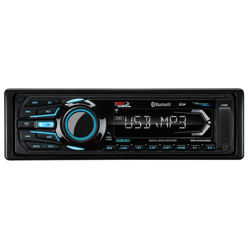 Load image into Gallery viewer, Boss Audio MR1308UABK Bluetooth  Fully Marinized MP3Compatible Digital Media Receiver wUSB  SD Memory Card Ports  Aux
