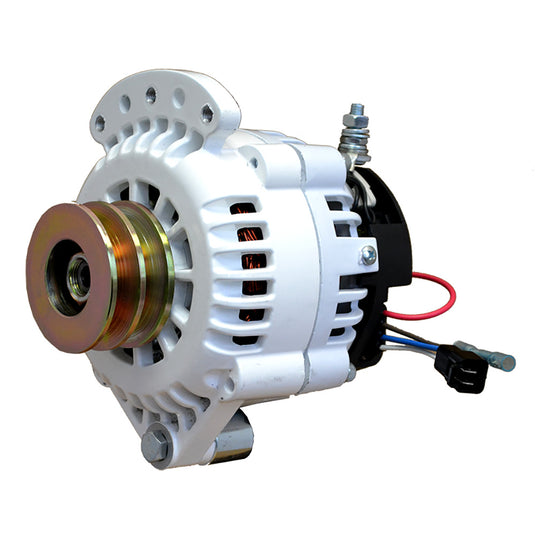 Balmar Alternator 100 AMP 12V 12 Single Foot Spindle Mount Dual Vee Pulley wIsolated Ground 621100DV